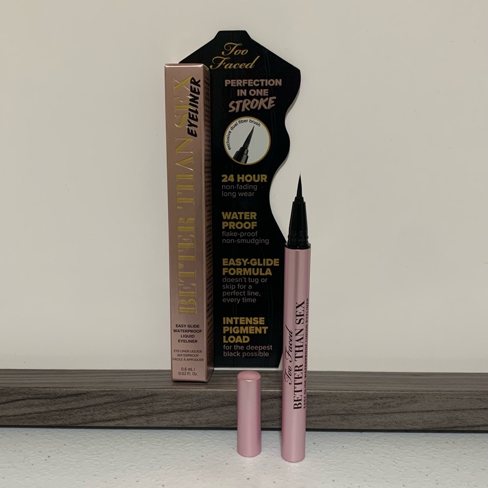 Too Faced Better Than Sex Easy Glide Waterproof Liquid Eyeliner-NIB